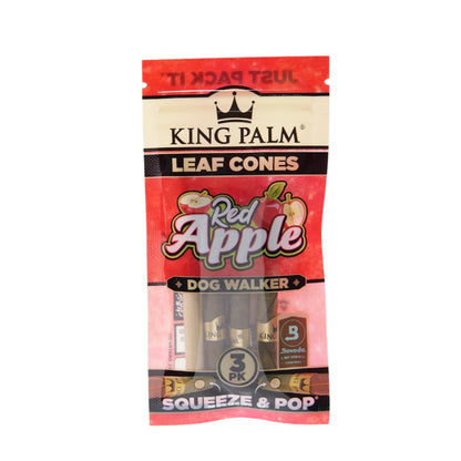 King Palm Flavored 3pk Leaf Cones - Dog Walker-70mm
