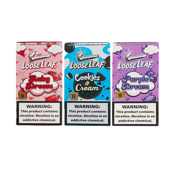 Looseleaf Wraps 20 Pack – Premium Natural Leaf Wraps for Smooth Rolling