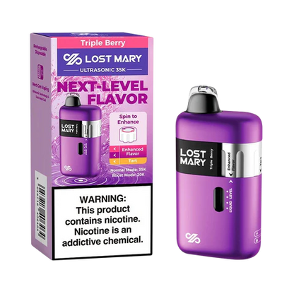 Lost Mary Ultrasonic Disposable Vape – 35,000 Puffs | Flavor Spinner | 5% Nicotine