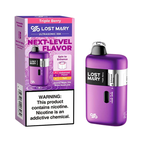 Lost Mary Ultrasonic Disposable Vape – 35,000 Puffs | Flavor Spinner | 5% Nicotine