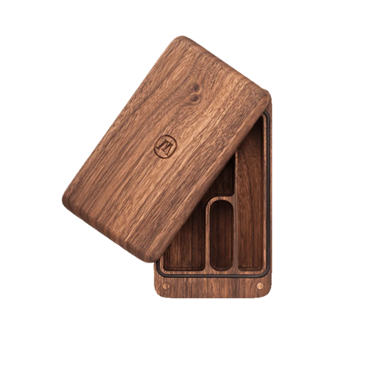 Marley Natural Black Walnut Wood Small Stash Case – Magnetic Slide Top