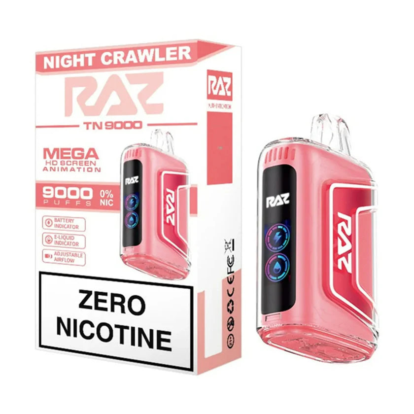 RAZ TN9000 Zero Nicotine Disposable Vape 5-Pack | 9000 Puffs Each | Free Fast Shipping