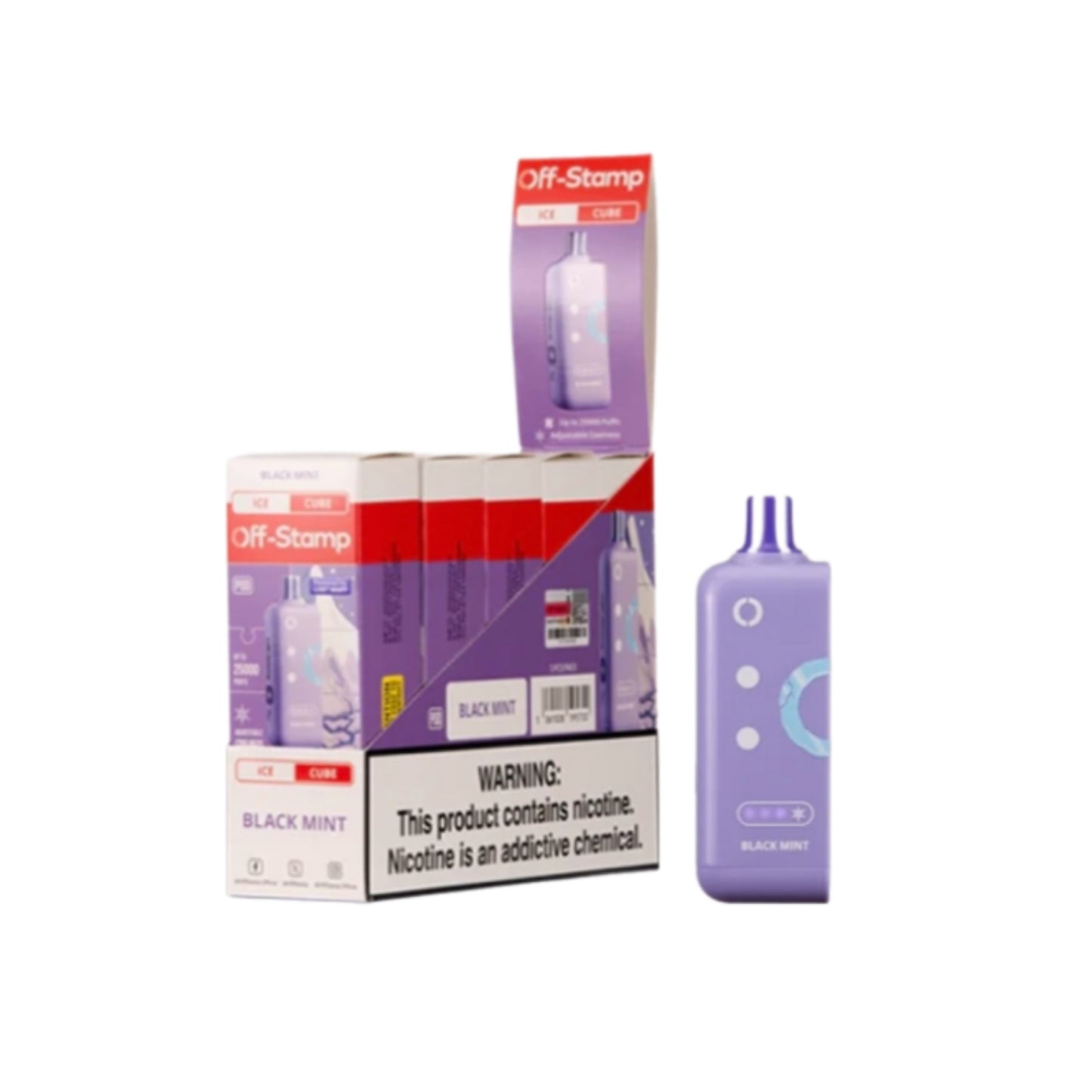 OFF-STAMP X CUBE DISPOSABLE PODS 25000 PUFFS | 5CT DISPLAY