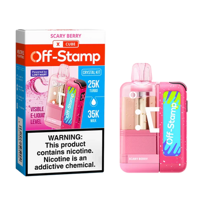 Off-Stamp X Cube Crystal Edition 35K Disposable Kit – 35,000 Puffs | Dual Mesh | 5% Nicotine