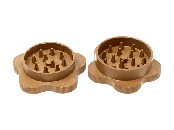 RAW 2-Piece Hemp Plastic Grinder – Eco-Friendly Herb Grinder