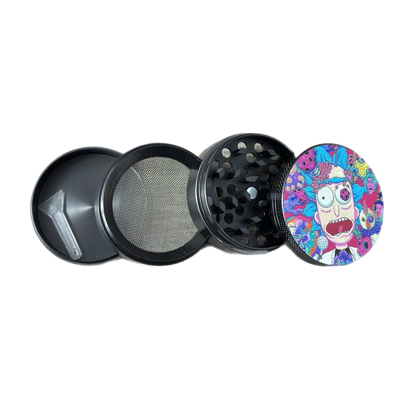 Rick and Morty Mini 4-Piece Herb Grinder – Psychedelic Rick Edition