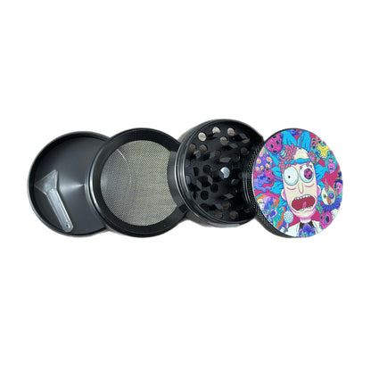 Rick and Morty Mini 4-Piece Herb Grinder – Psychedelic Rick Edition