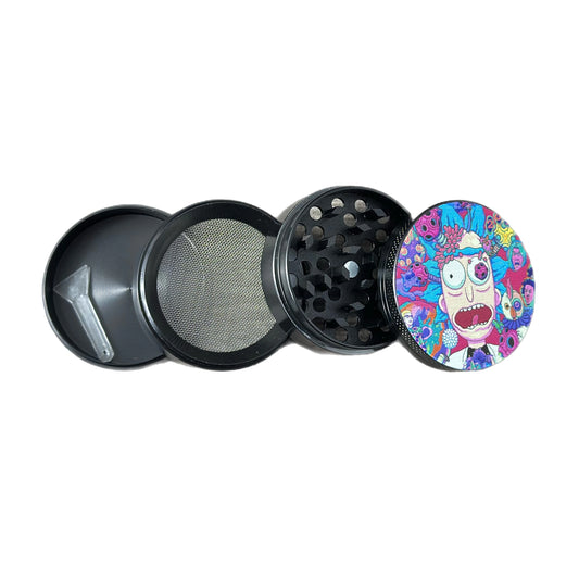 Rick and Morty Mini 4-Piece Herb Grinder – Psychedelic Rick Edition