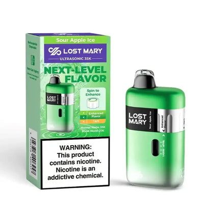 Lost Mary Ultrasonic Disposable Vape – 35,000 Puffs | Flavor Spinner | 5% Nicotine