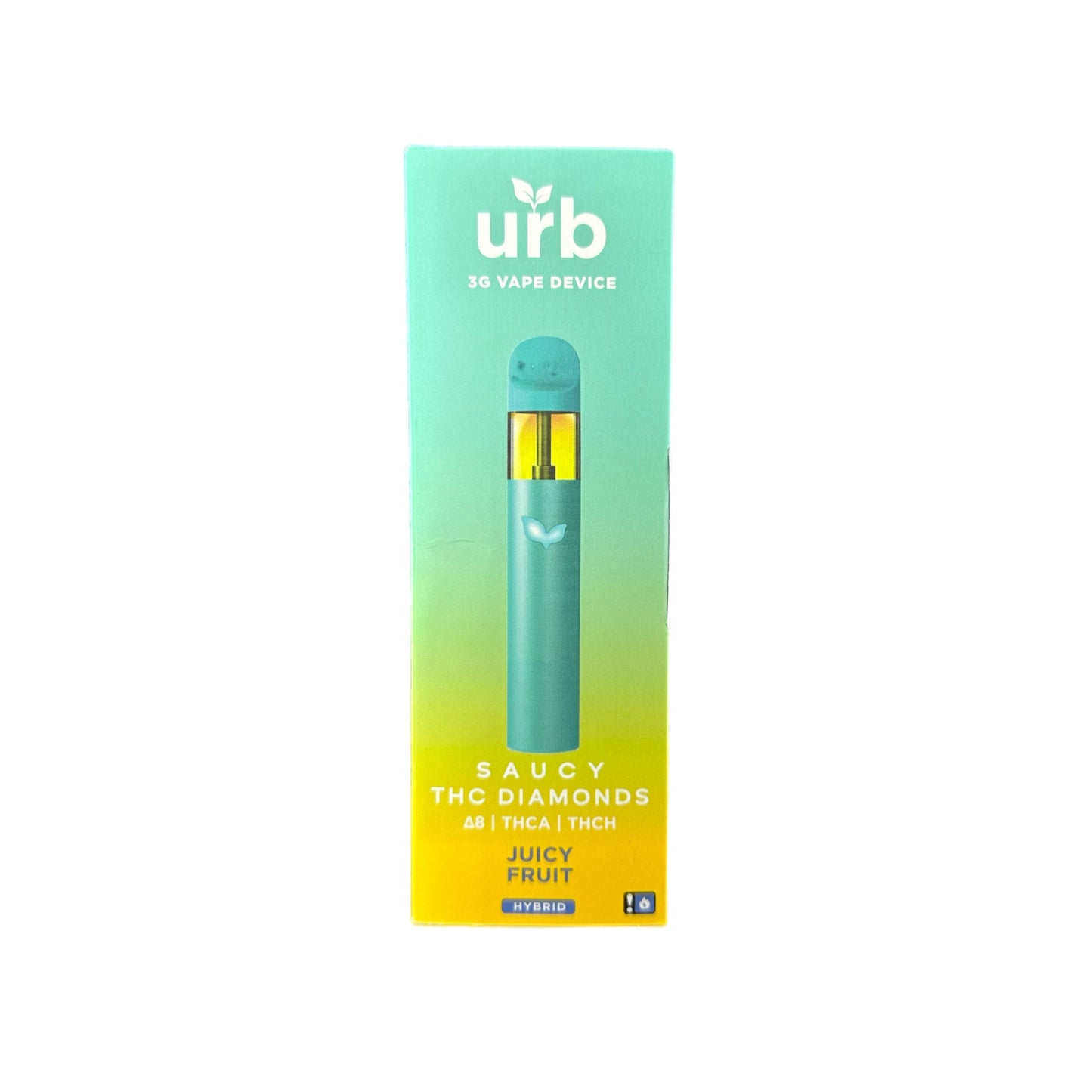 Urb Saucy THC Diamonds Vape – Juicy Fruit | 3g Hybrid
