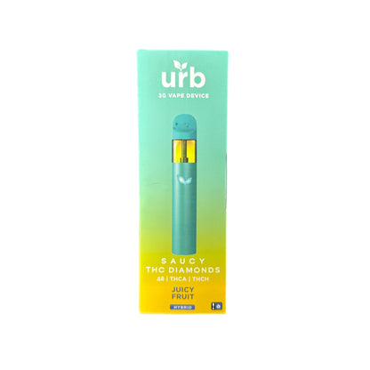 Urb Saucy THC Diamonds Vape – Juicy Fruit | 3g Hybrid