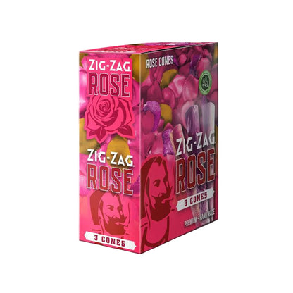 ZIG ZAG Rose Cones 3 Pack or 8 Pack – Floral Pre-Rolled Cones for Smooth, Aromatic Sessions